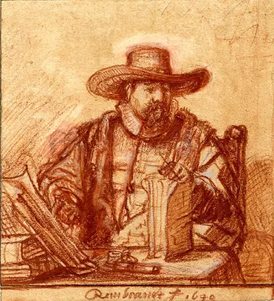 Portrait of Cornelis Claesz Anslo Rembrandt
